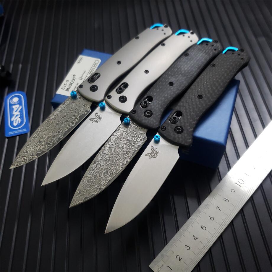 

Benchmade 533/535 Bugout AXIS Folding Knife S90V Blade Carbon Fiber Handles Outdoor Camping Knives EDC BM 535-3 BM42 940 9400 15017 15080 3300 3400 Utility Tools