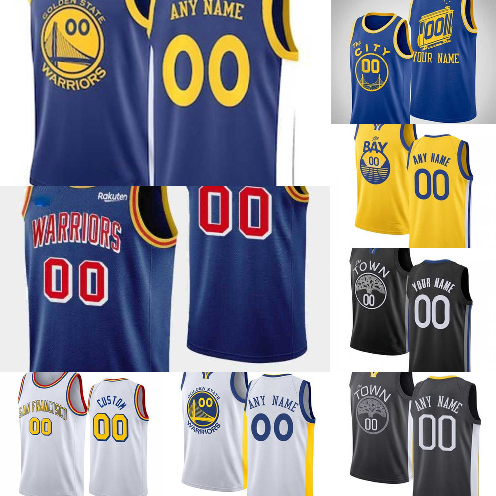 

75th Custom Men Golden State''Warriors''Stephen 30 Curry Draymond 23 Green Andrew 22 Wiggins Klay 11 Thompson Basketball Jerseys, Color