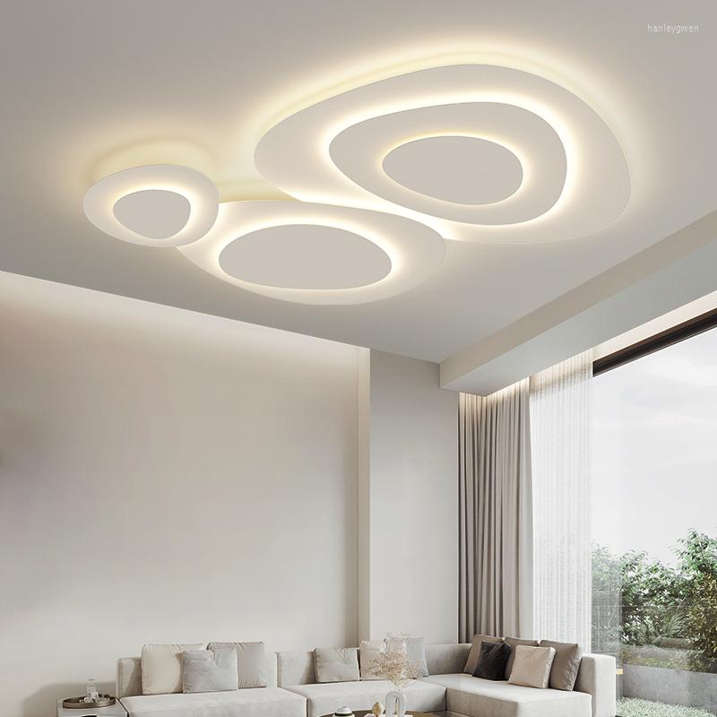 

Ceiling Lights Modern LED Lamp Living Room Bedroom Study Home White Nordic Style With Remote Control Dimmable Lighting