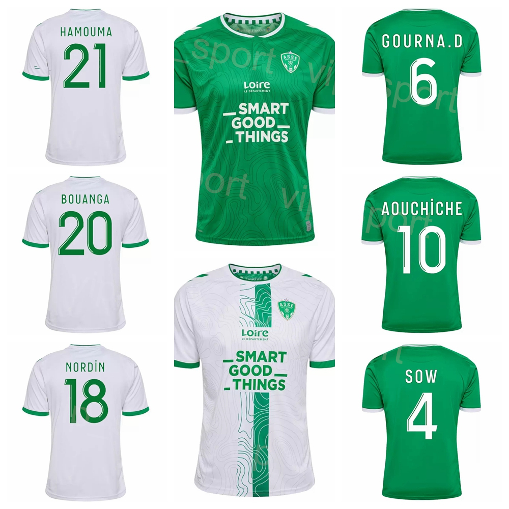 

2022-23 Club Soccer AS Etienne Jerseys AOUCHICHE NORDIN BOUANGA SOW GOURNA CAMARA MACON HAMOUMA KHAZRI ABI BOUDEBOUZ AHOLOU BERIC CABELLA DIONY Football Shirt Kits, With patch