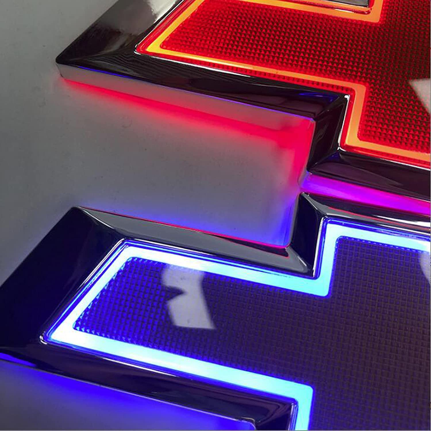 

5D LED Car Bowtie Emblem Trunk Tail Logo Light Badge Lamp Rear Emblem, Blue