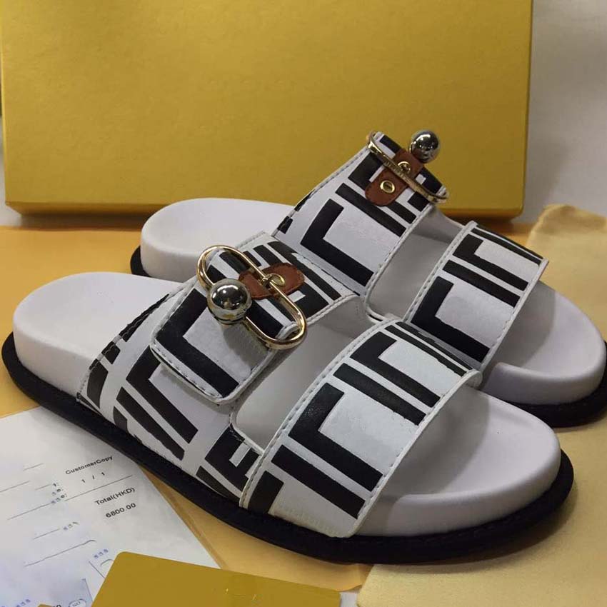 

slippers sandals ladies summer beach red black stripes casual white designer, Box