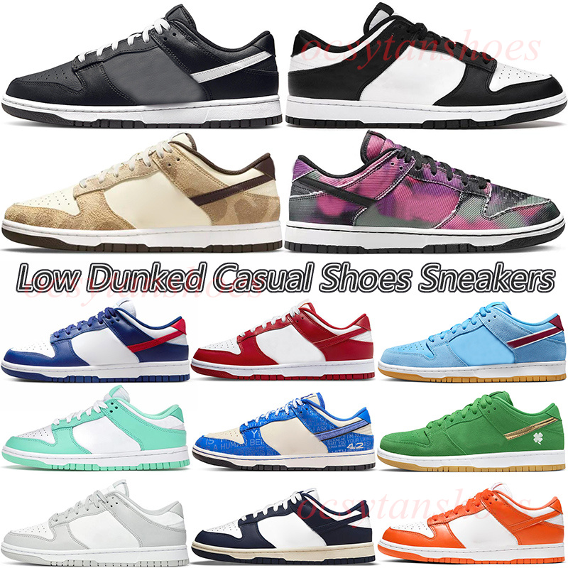 

Shoes Running Dunked Low women sneakers Black White Cheetah Graffiti Green Glow mens Jackie Robinson St Patricks Day trainers, Aura clear 34-48