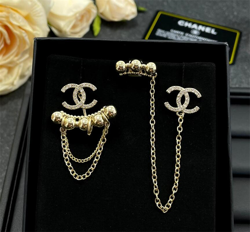 Cha-n-el Multi Styles Classic Fashion Earrings Ear Studs Jewelry with Gift Box D-u-pe