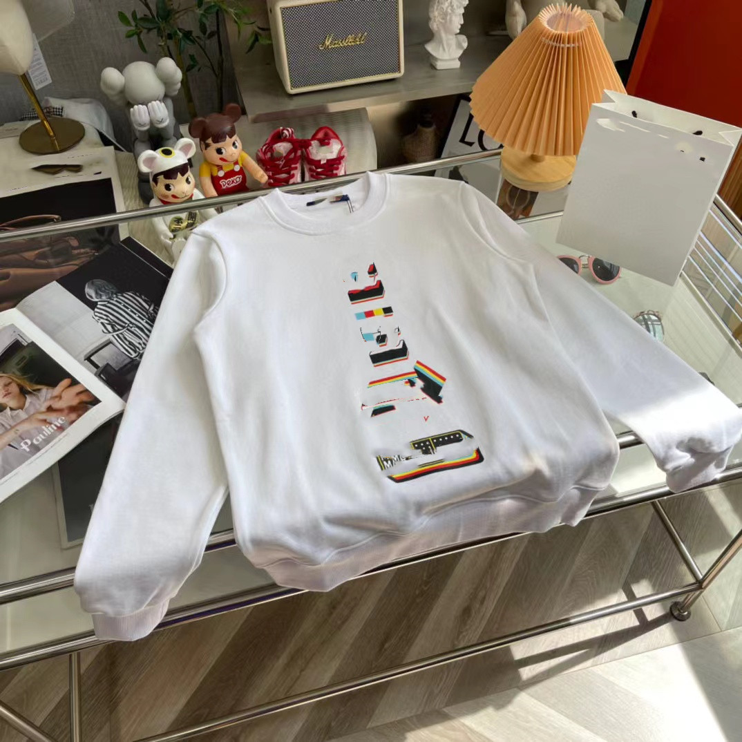 Designer Top Version Sweat à capuche à la main 1V 2022 Automne et hiver Nouveau logo de flèche imprimé pour hommes et femmes même pull à col rond