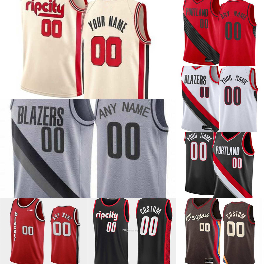 

Basketball Jerseys 75th Custom Men Women Youth Portland''Trail Blazers''Damian 0 Lillard 00 Joe Ingles 5 Eric Bledsoe 27 Jusuf Nurkic, Color