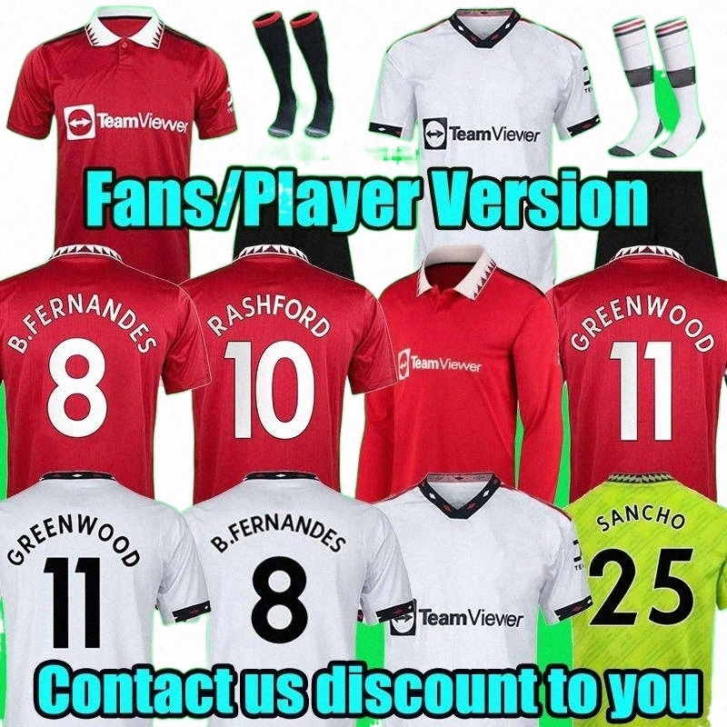 

Soccer Jerseys 22 23 SANCHO jerseys PLAYER #7 Fans version ERIKSEN WOMEN MANS UTDS FERNANDES MANCHESTERS RASHFORD GREENWOOD football shirt 2022 L6Hh#, Player 22-23 third