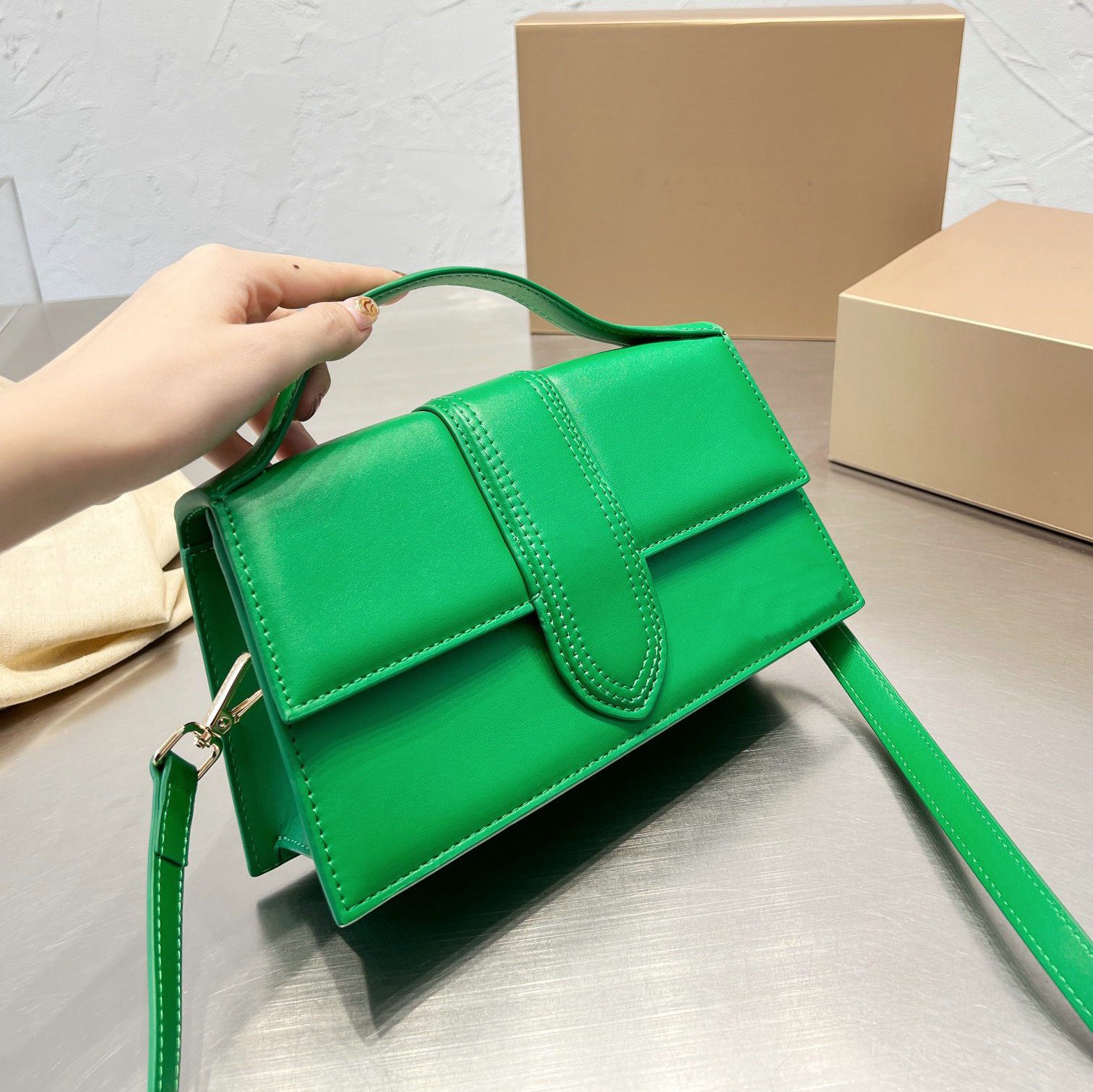 

totes bags long women purse designer geninue pink black Genuine leather bag messenger small plain designer handbag lady clutch mini crossbody designers, Mei red