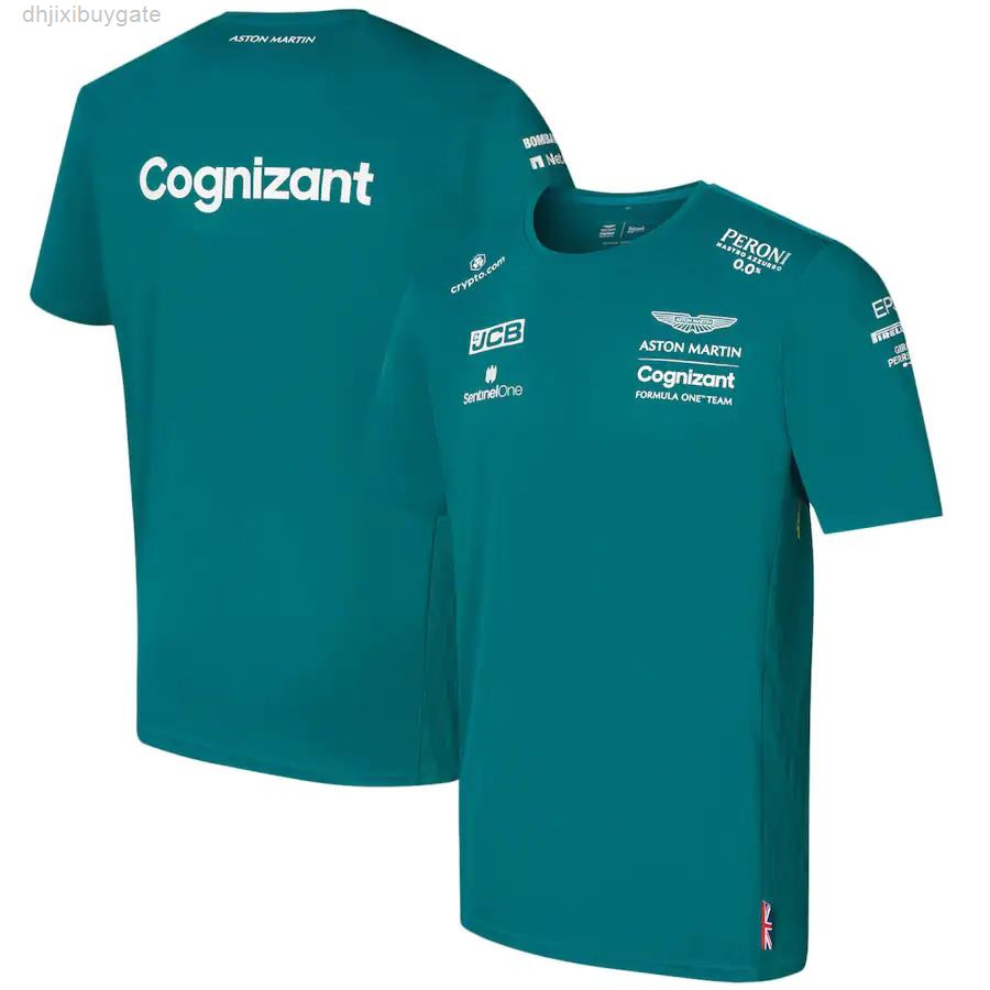 

Aston Martin Cognizant F1 T Shirts 2022 Official Team T-Shirt Sebastian Vettel Formula 1 Jersey Team Uniform Fan Tee