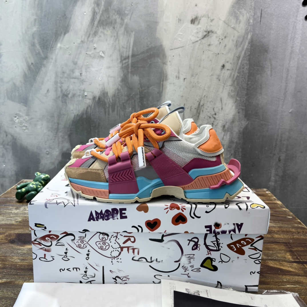 

Space Sneakers Designer Explosion Models Casual Shoe Stitching Material Sneaker 3M Reflective Leather Dad Chunky Shoes Suede Modern, Sky blue