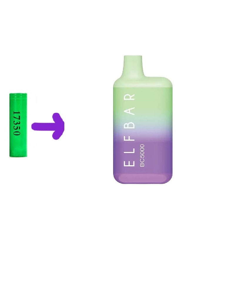 

wholesale 17350 Battery disposable vape elf bar bc 5000 puffs e-cigarette vape pen recharge 650 mah
