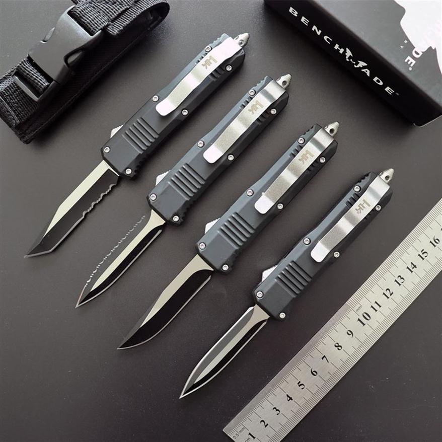 

BM C07 HK mini D A Double Action AUTO knives 440 stainless steel blade tactical Pocket knife with nylon sheath and retail box218q270u