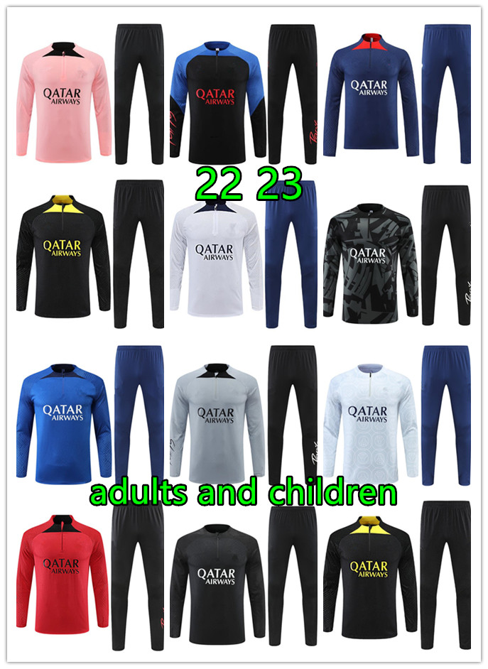 

chandal tracksuits training kit survetement foot tuta psgS retro futbol Soccer football men and kids 2023 maillot om Jerseys camisetas