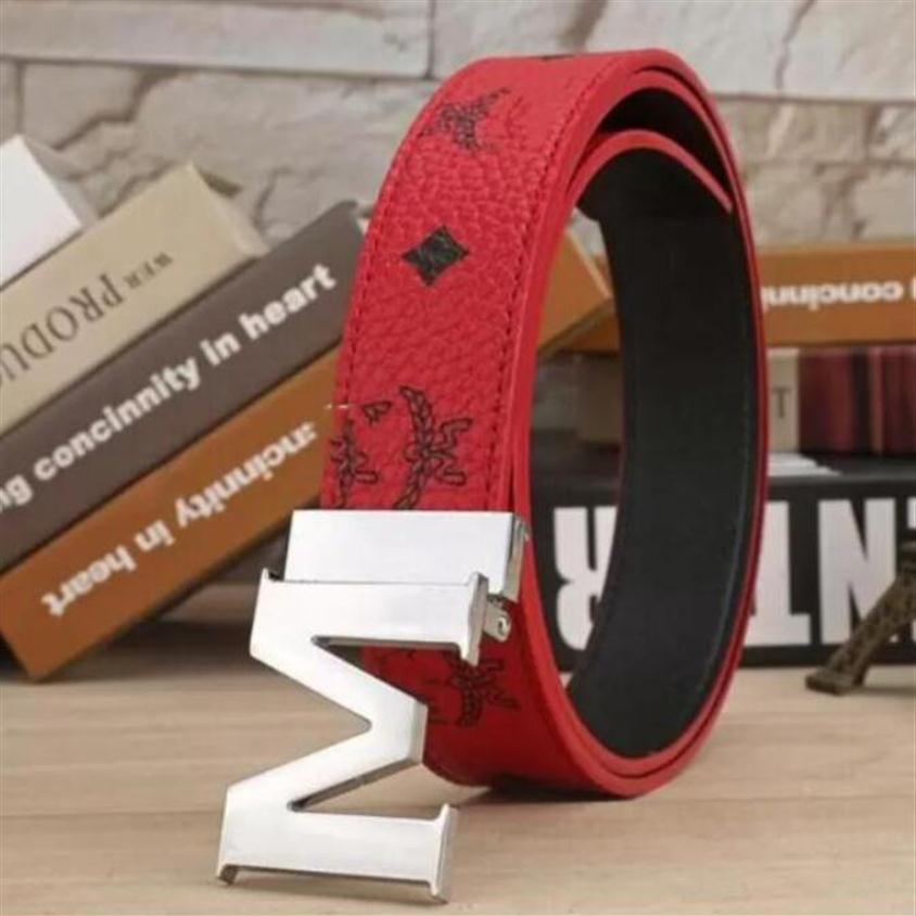 

2022 TOP M Luxury designer Belt G Buckle Fashion Genuine Leather Women Belts For men Letter Double Big gold classical276P, 1:1