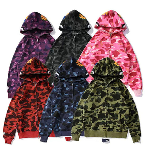 

Fashion Mens Shark designer sweater hoodies Men 21FW Caasual Sweatshirt Zip Up Sweatshirts For Men Cardigan Letter Hip Hop womens wear sportwear hoodie jacket S-3XL, No.2