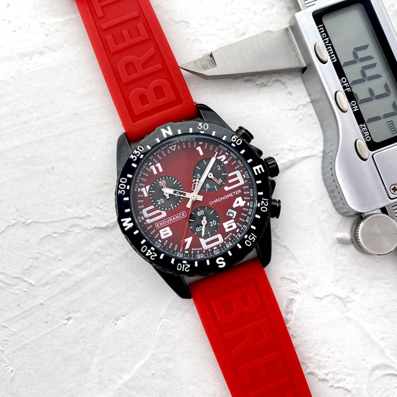 

WristWatches for Men 2022 New Mens Watches All Dial Work Quartz Watch ENDURANCE 1884 Top Luxury Brand Chronograph Clock Rubber Belt Men Fashion BREI Type 1, 10