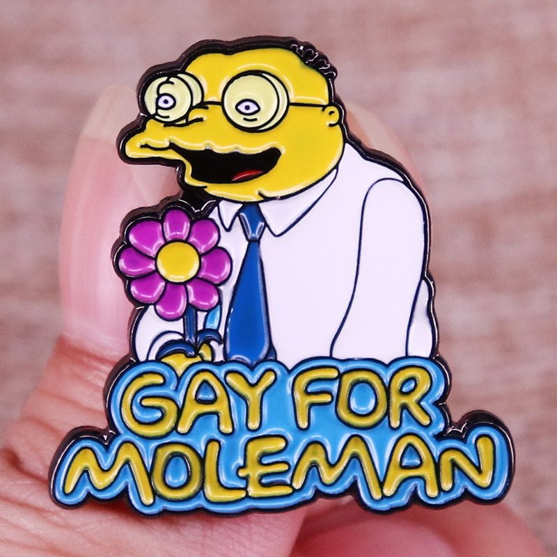 

Other Fashion Accessories The Simpppsons Gay for Moleman Enamel Pins Backpack Lapel Pin Shirt Bag Badge Jewelry Gift for Friends