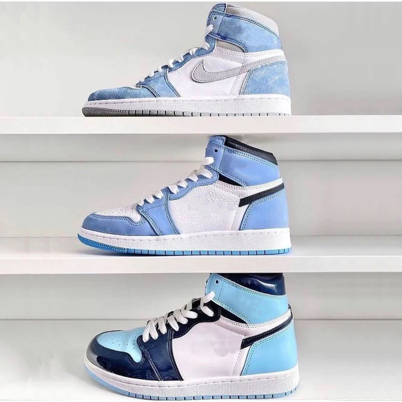 

2021 TOP Quality Jumpman 1 Retro High OG Hyper Royal Basketball Shoes University Blue Chill Mens and Womens Fashion Trainers Sneakers size, 04