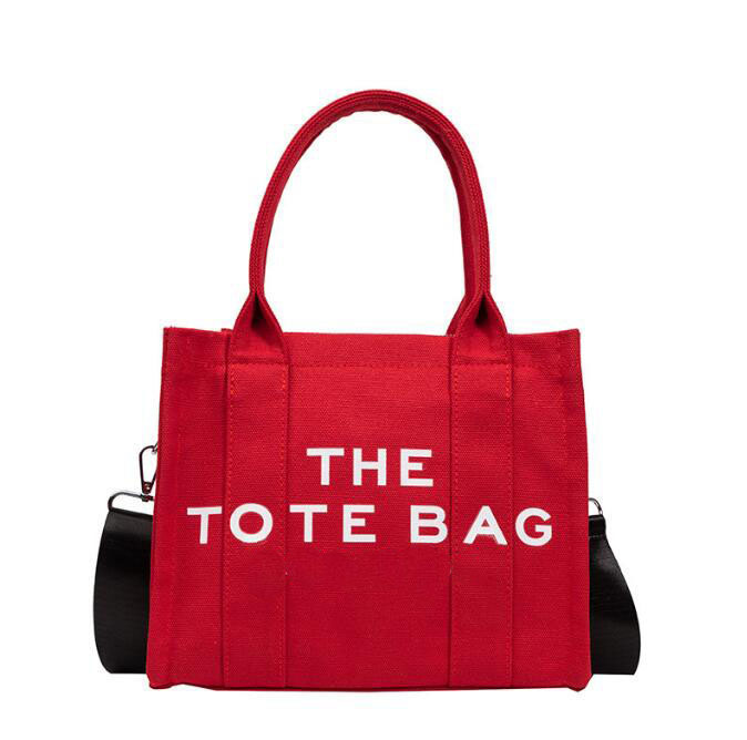 2022 femmes simple et à la mode diagonale sac lettre impression toile sac sac à bandoulière J007