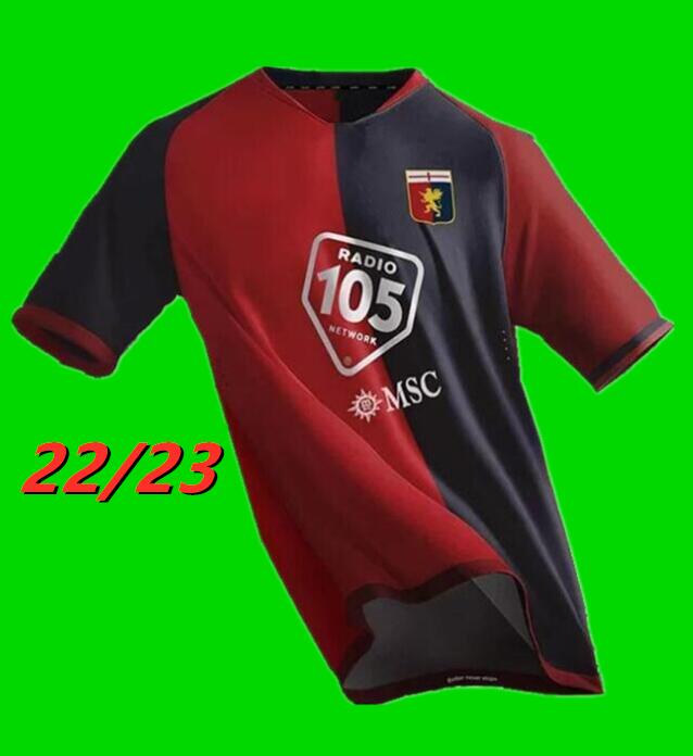 

22 23 Genoa Cricket Soccer Jerseys Gumus Kouame Schone Romero Sturaro Pinamonti T.Sanabria Custom CFC 2022 2023 Football Shirt home away men 614