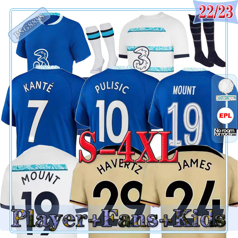 

22 23 CFC Fsan Player Soccer Jerseys Special Champions Maillot Foot LUKAKU PULISIC MOUNT HAVERTZ ZIYECH CHILWELL HUDSON ODOI KANTE 2022 2023 football shirts man kids