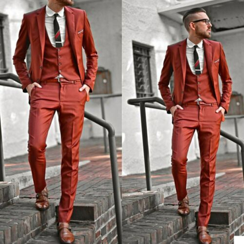 Elegant Groomsman Wedding Tuxedos Business Men Work Suits Jacket Pants 12-image-801520204