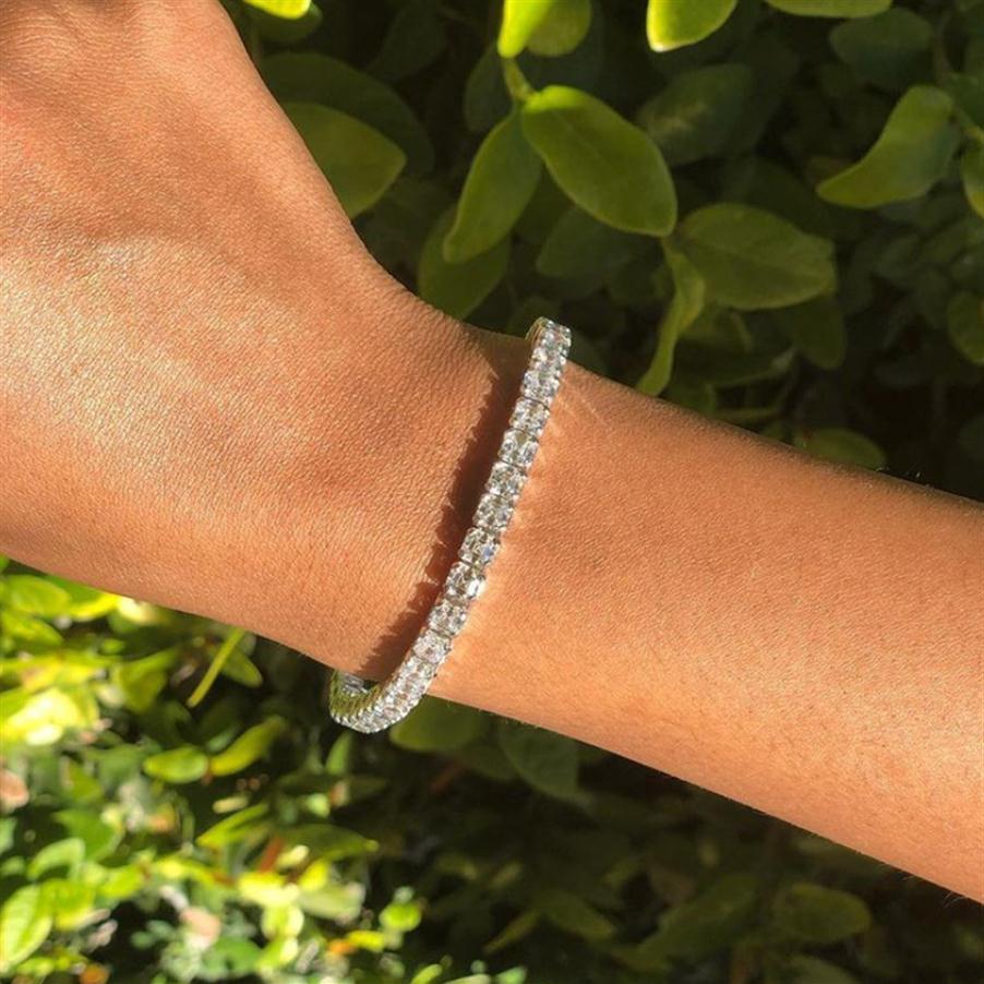 

Cubic Zircon Bracelets For Women 2021 New Fashion Charm Gold Square Link Wristband Chain Braclets Gift Zircon Jewelry Bracelets X0524296v