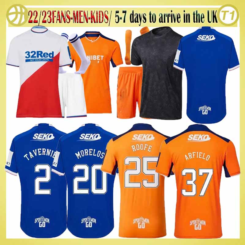 

2022 2023 Rangers fc Soccer Jerseys Glasgow Legends home away 22 23 DEFOE HAGI BARKER KENT TAVERNIER third Football Shirts