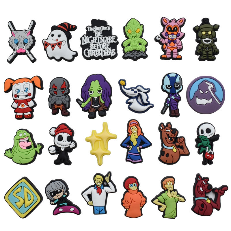 

Halloween Funny Shoe Charms Decoration Buckle Jibitz for Croc Charms Clog Pins