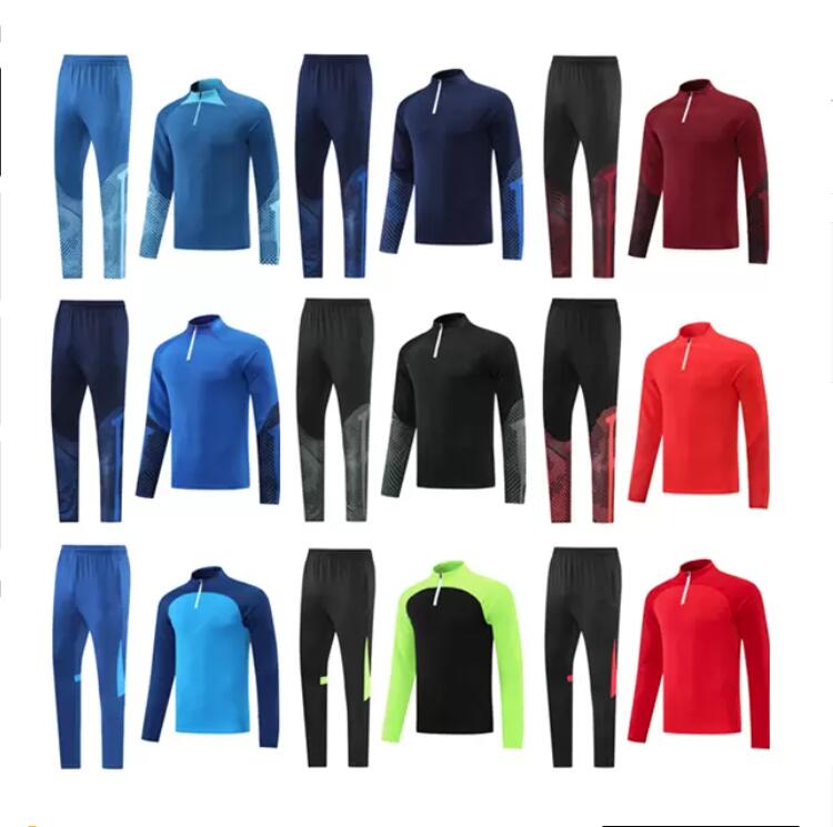 

Mens Football Tracksuit 22 23 Adult training jogging 2022 survetement foot chandal futbol