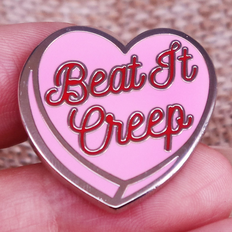 

Other Fashion Accessories Cry Baby Beat It Creep Pink Heart Enamel Pins Wanda Woodward Quotes Lapel Pin Shirt Bag Badge Jewelry Gift for Friends