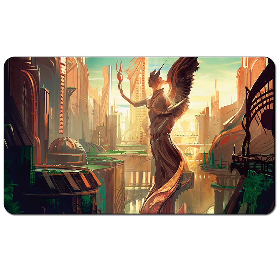 

TCG Playmat Magic Board Game Playmat METROPOLIS FOREST STREETS OF NEW CAPENNA 60 35cm size Table Mat235B