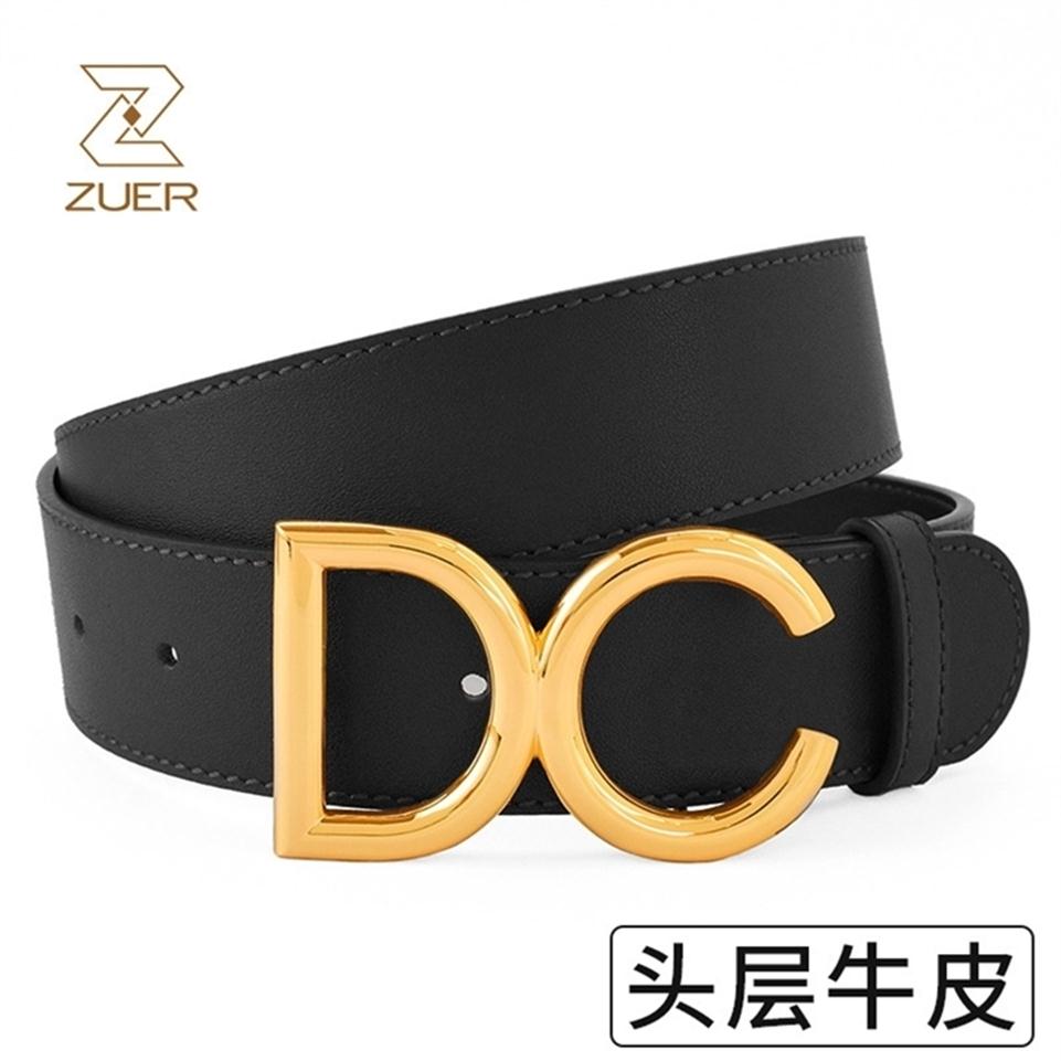 

female leather belt Designer Blet DG letter buckle fahion tyle D579 lilop254H, White
