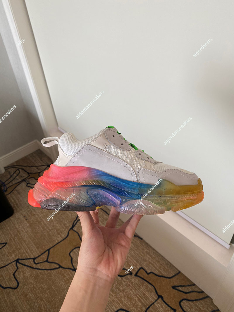 

Balencigas Women Casual Balencaigas Shoes Trainers Clear Bubble For White Platform Luxurys Designers Triple S Outdoor Balenciagas Men Sneakers, Buy the box
