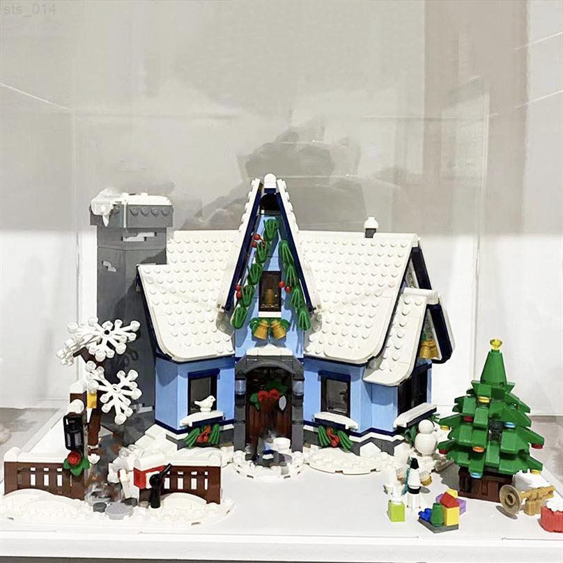 

Creative Idea Santa Visited Gingerbreadied House Model Bricks Compatible 10293 Winter Village Building Block Toys for Kids Gifts T220712698