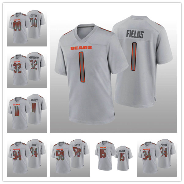 

Football Jersey Walter Payton Roquan Smith Trevor Siemian Justin Fields Chicago''Bears''MEN Atmosphere Fashion