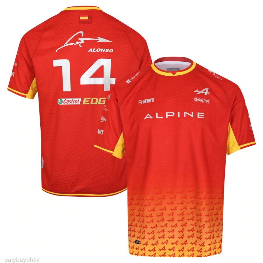 

Alpine F1 Team Fernando Alonso T Shirt 2022 Special Edition Spanish T-shirts Men And Women With Breathable Short-sleeved Summer Casual Loose Designer