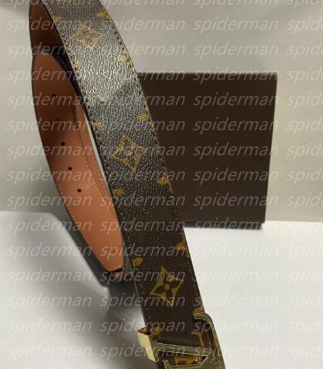 

Men's Women's Fashion Classic Designer Belts Luxury Women Belt Casual Gold Buckle Letter Smooth Buckle Width 38mm
