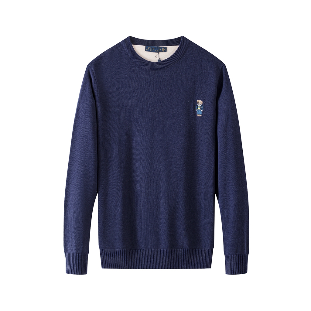 Wholesale Men's Sweaters 2050 pieces of new polos shirts in autumn and winter Europe America long sleeved casual cotton large fashion sweater s