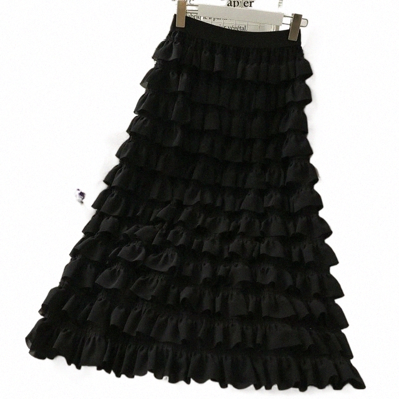 Skirts skirts Wholesale 2022 Spring Summer Autumn Fashion Casual Sexy Women Skirt Woman Female OL Long Tiered Vy0472Skirts 48WP#-image-801392599