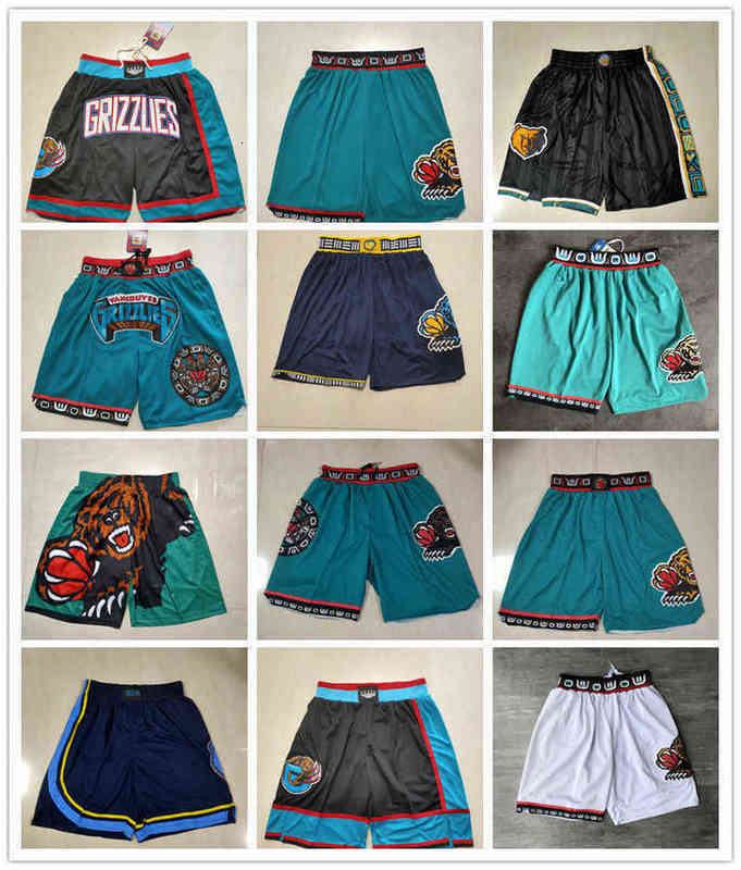 Men's Shorts Memphis''Grizzlies''men Throwback Basketball Shorts pocket-image-801615470
