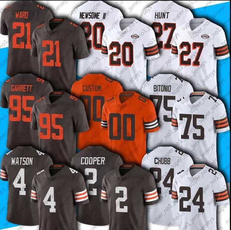 

Deshaun Watson Jersey Custom Cleveland''Browns''Nick Chubb Amari Cooper Myles Garrett Denzel Ward men Myles Garrett Jeremiah Owusu-Koramoah Football Jerseys, Color