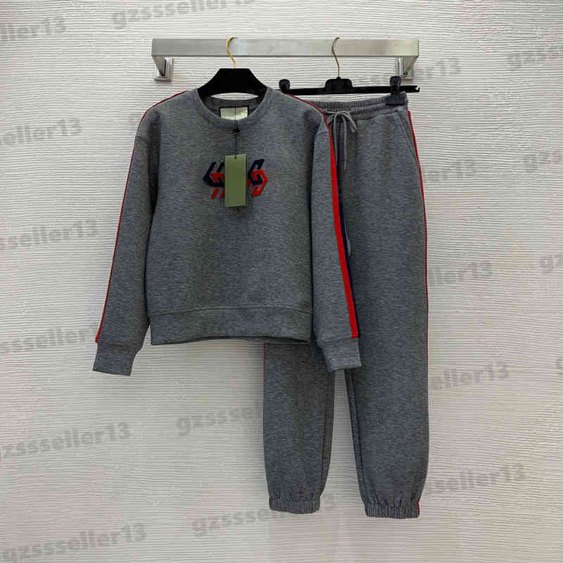 

Two Piece Sets Women Tracksuits Jogging Suit Luxury Designer Letter Embroidered Pullover Sweatshirtsand And Elastic Waist Drawstring Sweatpants Suit, Extra shipping