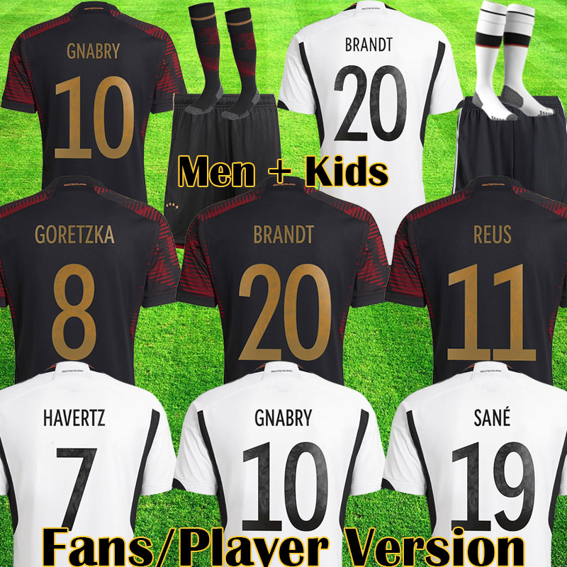 

2022 GNABRY WERNER soccer jersey Fans KROOS DRAXLER REUS HUMMELS MULLER GOTZE world Cup football shirt germanies men kids kit 22 23 1234 999, Home