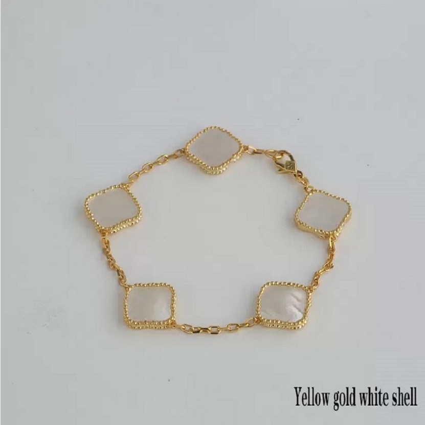 

Charm Designer Classic Lucky Clover Bracelet Rose Gold Plated Ladies and Girls Valentine's Day Mother's Day Engagement Jewelry Elegant luxury brand logo Fritillary