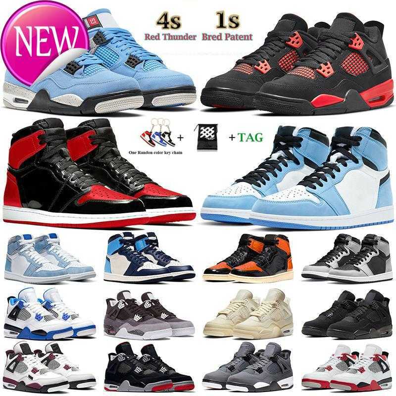 

Running Shoes Boots 2022 Basketball Shoes 4s Jumpman 4 1s University Blue Obsidian Bred Patent Unc Dark Mocha White Oreo Red Thunder Sail Cool Grey Black 4JJH TPZV, 18