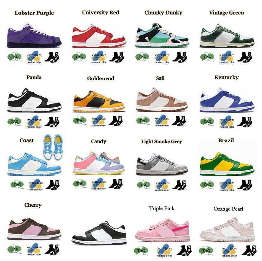 

Unisex Panda sneakers UNC Casual Shoes lows men women dunks Syracuse Black Grey Fog University Varsity Green sports trainers Jogging Walking JORDON, Triple pink size 35-40
