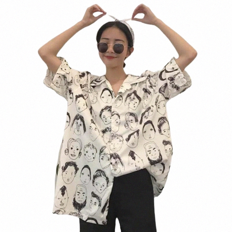 Women's Blouses & Shirts spring Summer Streetwear Harajuku Blouse Women Kimono Cardigan Unisex Loose Tops And Women's Blouses & Shirts-image-801608067