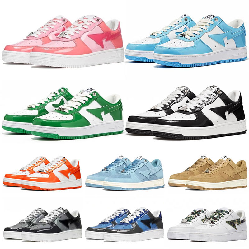 

Bapesta Bapestas Baped Sta Designer Casual Shoes Men Women Tokyo Beige Suede Black White Color Camo Combo Red Blue JJJJound Orange Pink Fashion Sneakers Trainers, 36-45 jjjjound