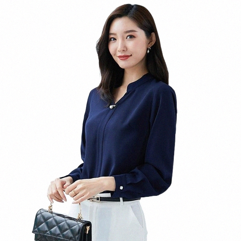 Chemises de chemisiers pour femmes couvercle de ventre Top automne 2021 Fashion Fashion Fashion Loose de chemise en mousseline de mousseline de m